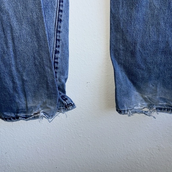 John Varvatos Distressed 34R Blue Men's Jeans - Picture 7 of 7